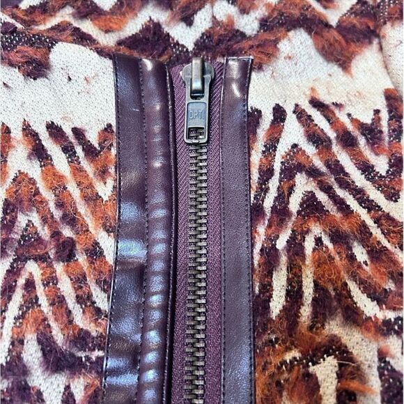 Free People Tribal Patterned Faux Fur Coat - Picture 9 of 13